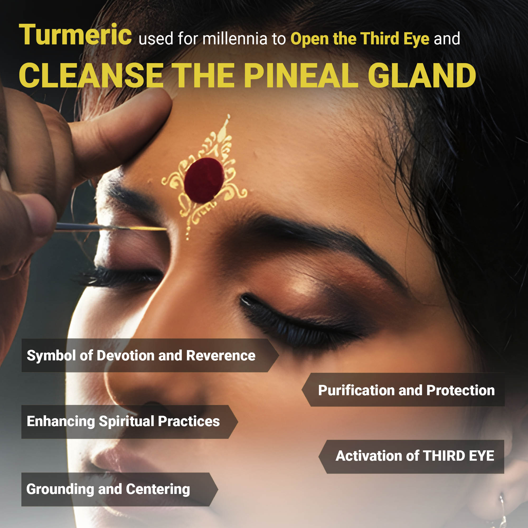 Turmeric activates the pineal gland